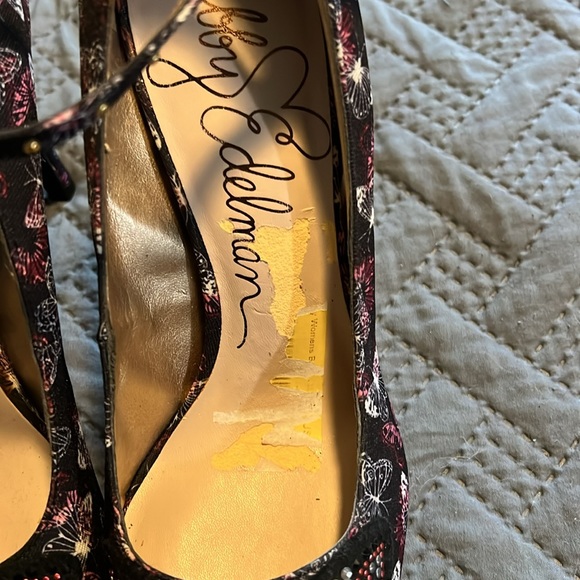 Libby Edelman : Butterfly Point Toe Ballet Strap Heel - 7 - Picture 4 of 12